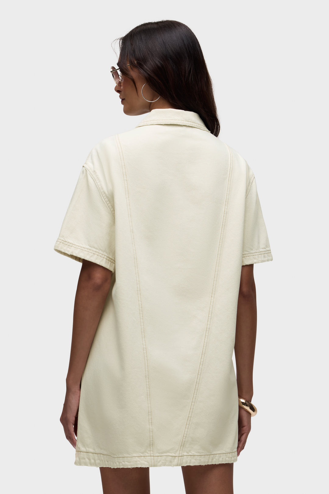 HUDSON Dreamy Shirt Dress - Ecru