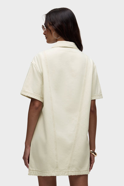 HUDSON Dreamy Shirt Dress - Ecru