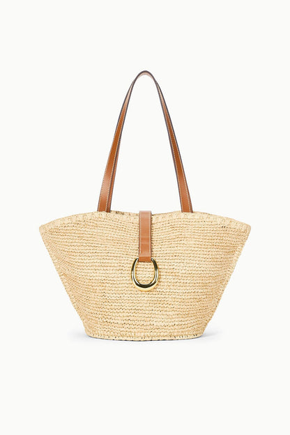 STAUD Vista Tote in Natural Tan