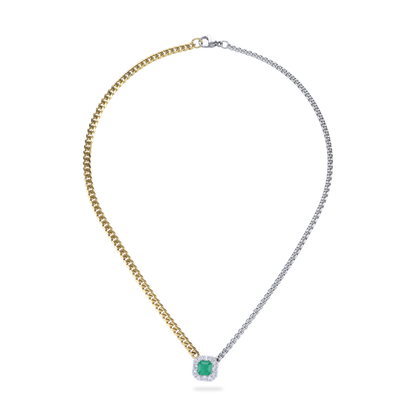 Artizan Joyeria Mixed Emerald Chain