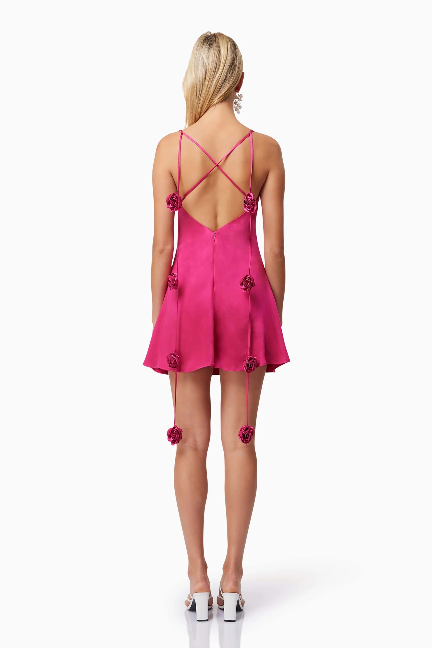 Elliatt Aria Cowl Neck Party Mini Dress In Pink