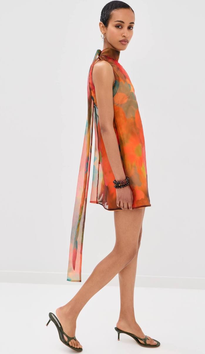 STAUD Albee Mini Dress - Superbloom