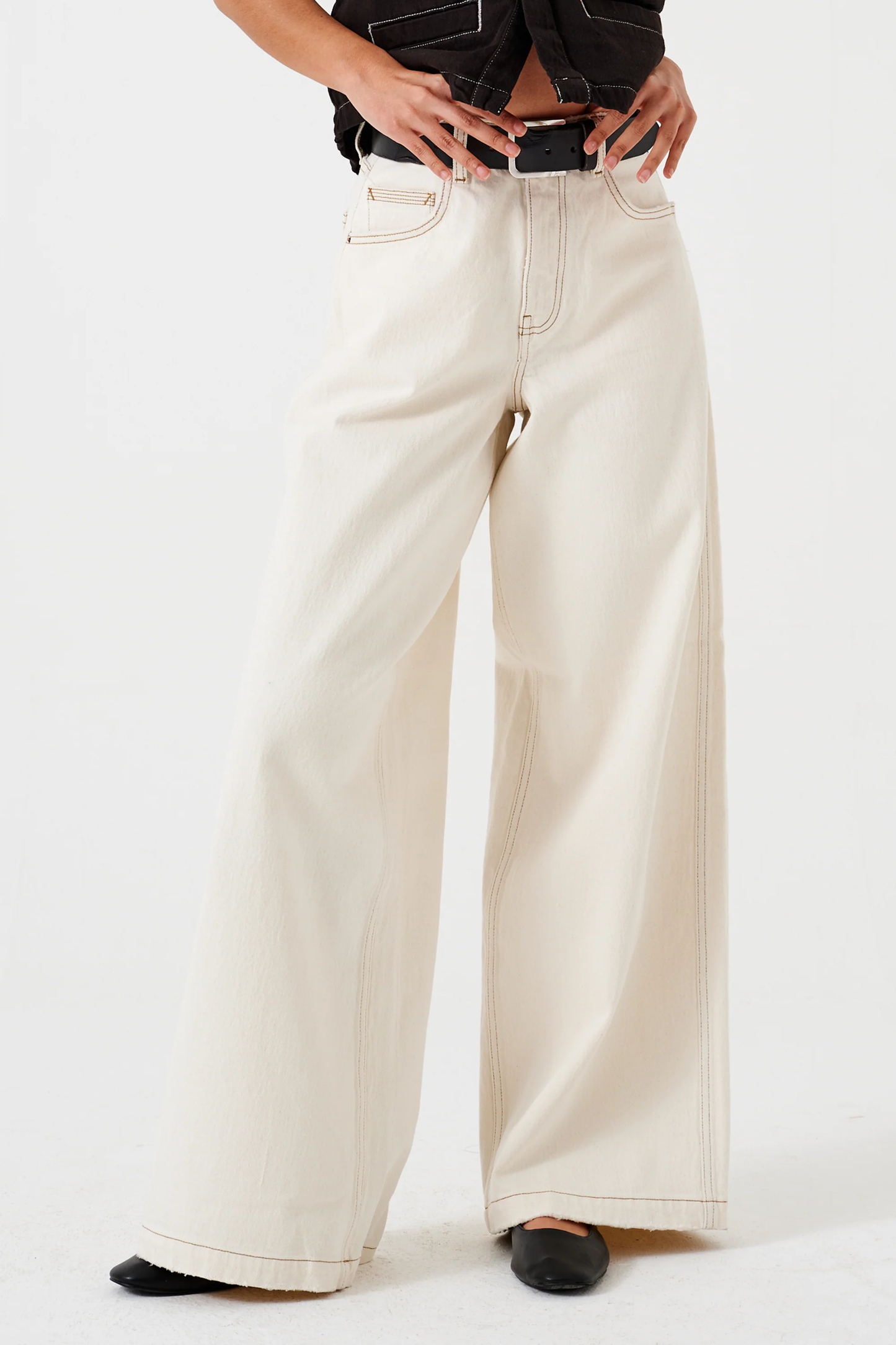 Seventy + Mochi Bay Jean in Ecru
