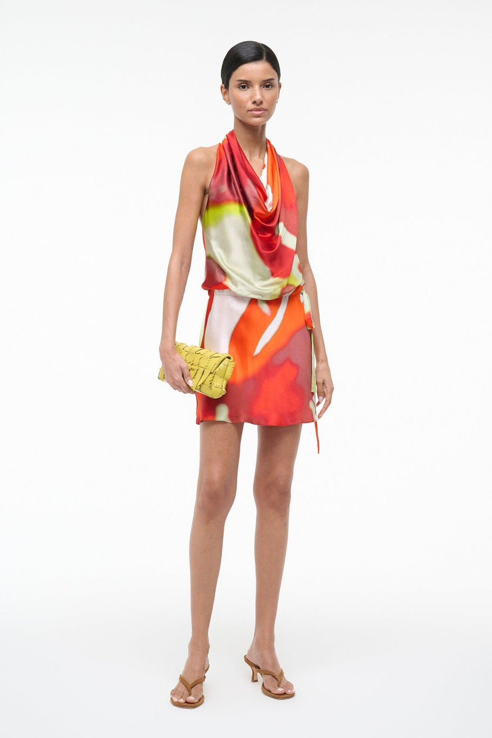 STAUD Liora Silk Dress