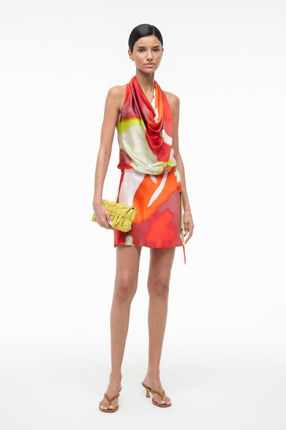 STAUD Liora Silk Dress