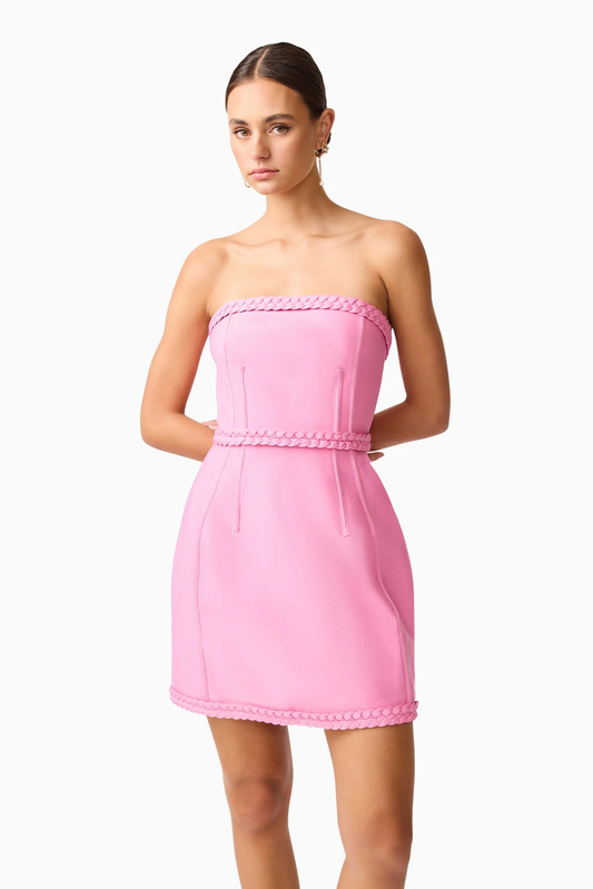 Elliatt Coralene Strapless Mini Dress in Pink