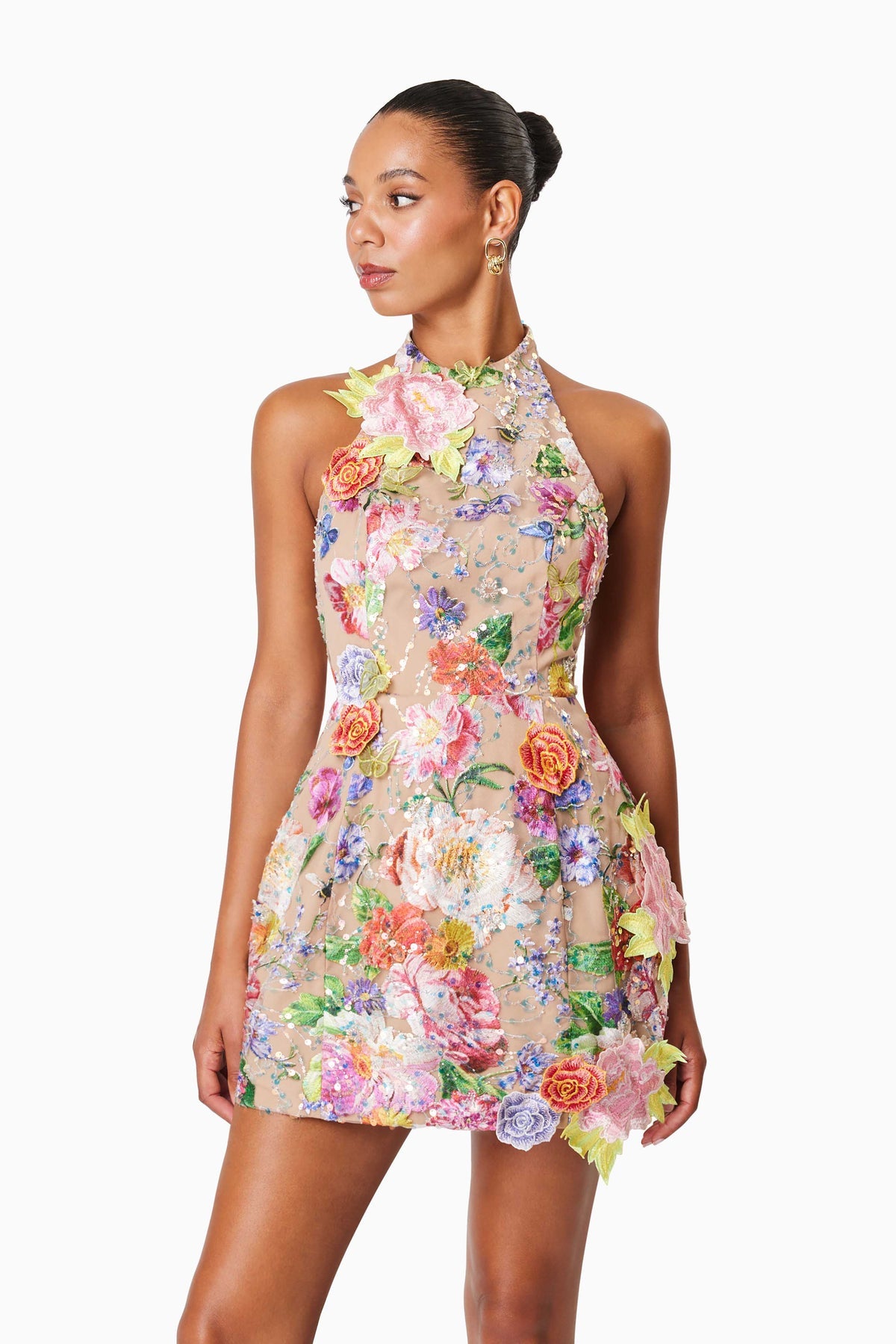 omr x elliatt meadowhawk mini sequin dress in pink OMR x ELLIATT: Meadowhawk Mini Sequin Dress In Pink