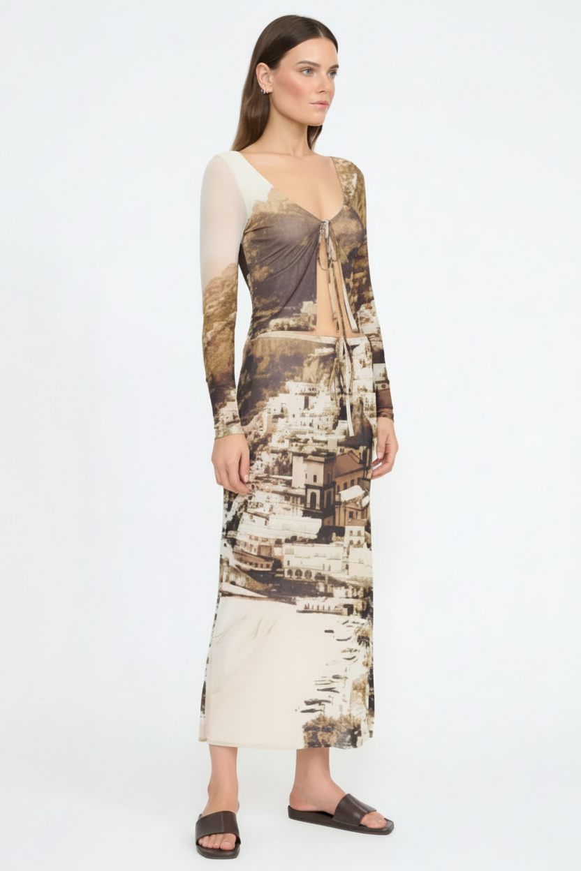 STAUD Porta Skirt - Cliffside