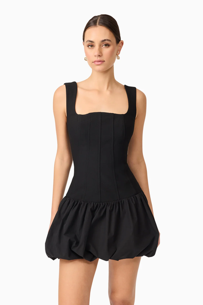 Elliatt Ingrid Bubble Mini Dress - Black