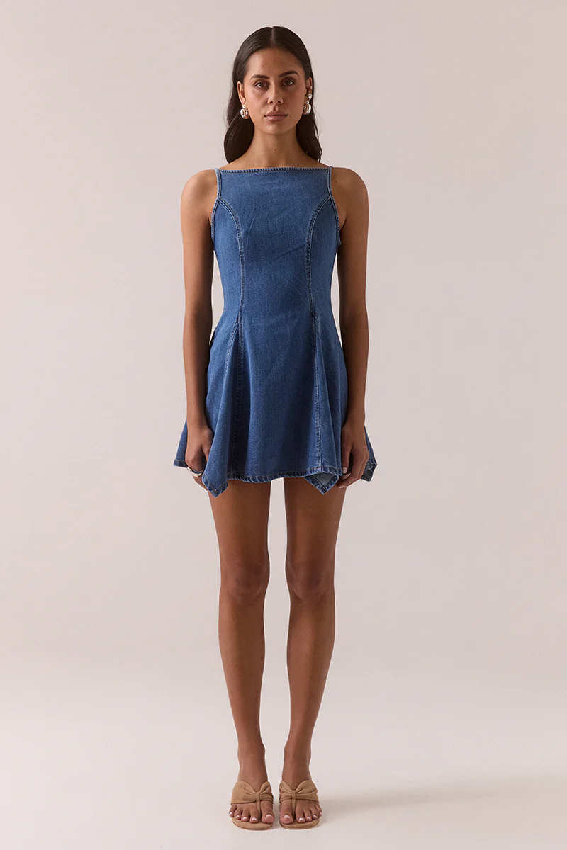 SOVERE Elodie Mini Dress - Classic blue