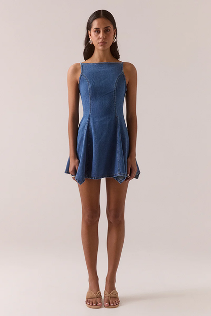 SOVERE Elodie Mini Dress - Classic blue