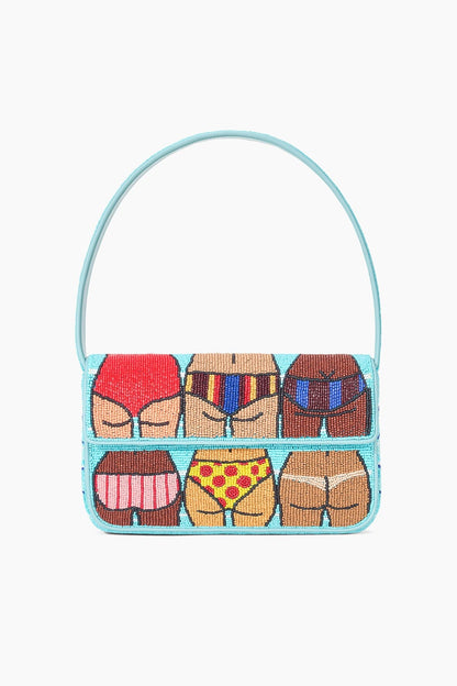 STAUD Tommy Beaded Bag Beach Bums