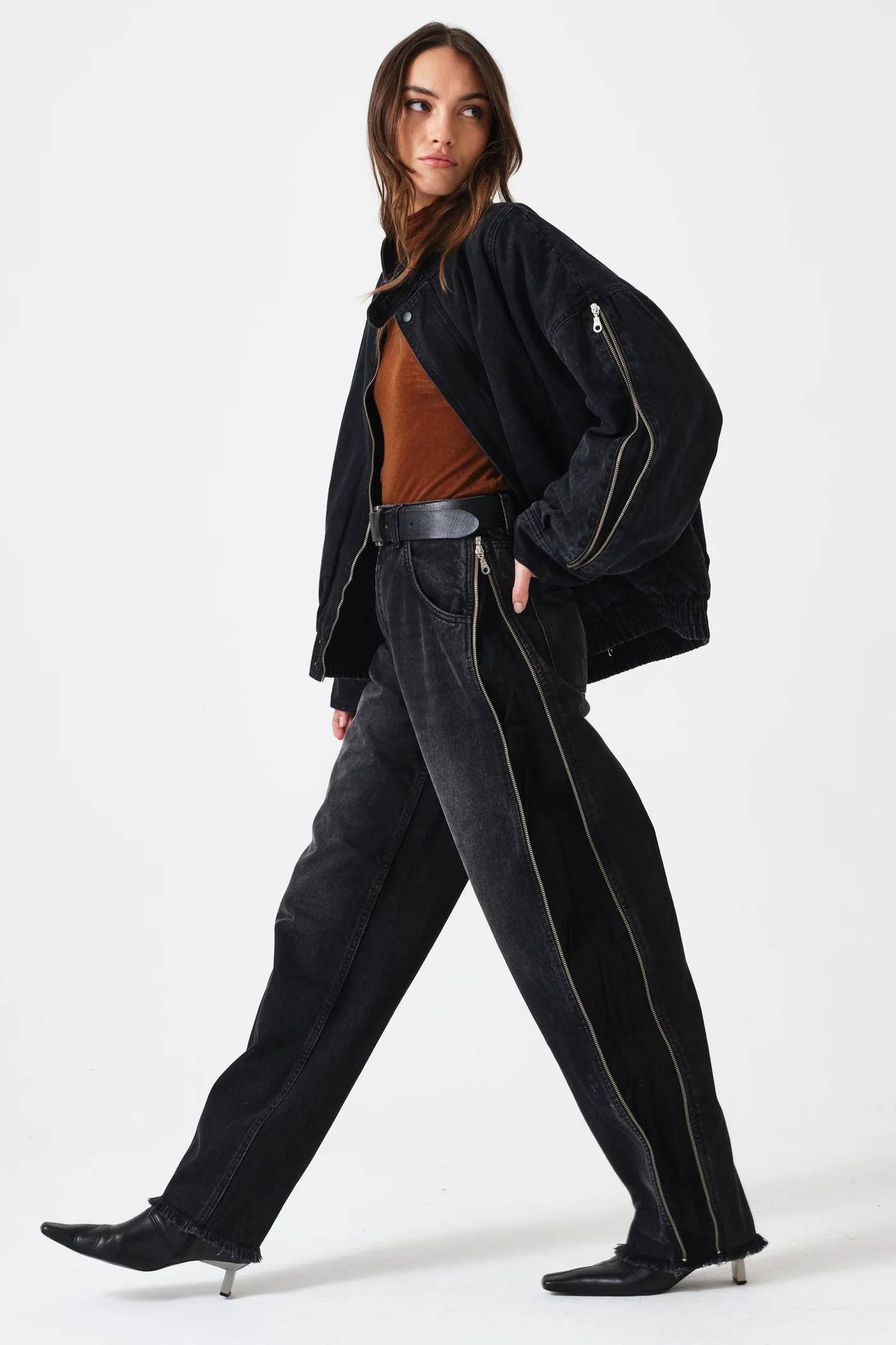 Seventy + Mochi Juno Oversized Zip Jacket in Fairbanks