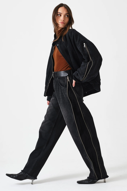 Seventy + Mochi Juno Oversized Zip Jacket in Fairbanks