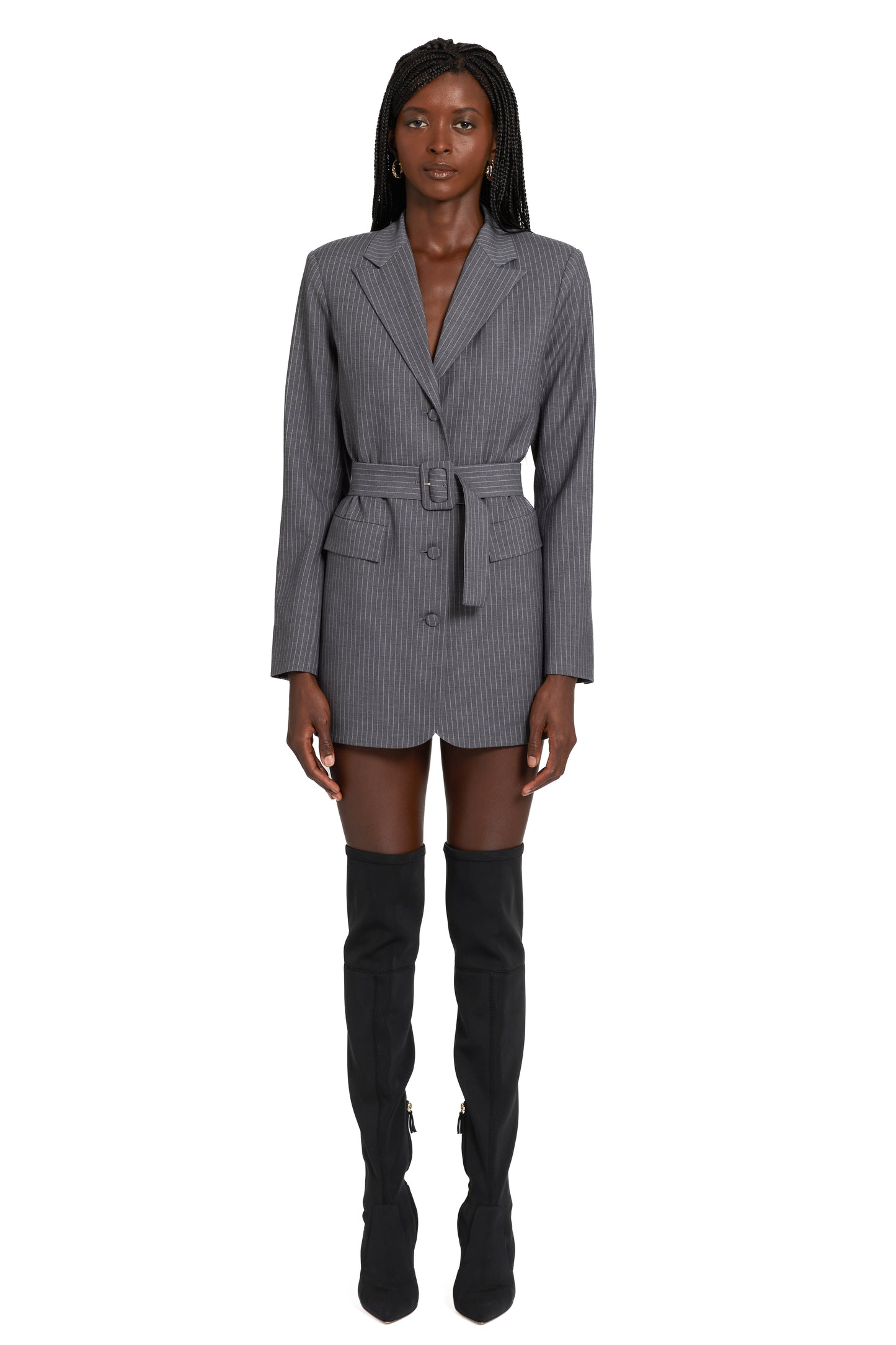 Amanda Uprichard Meritt Blazer in Pinstripe
