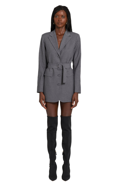 Amanda Uprichard Meritt Blazer in Pinstripe