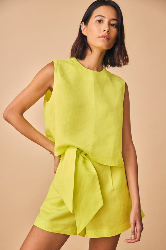 Hunter Bell ASHTON SHORT - Lime