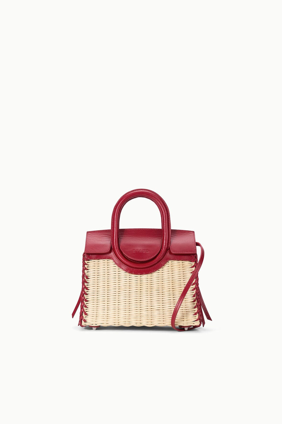 STAUD Maude Mini Wicker Carryall