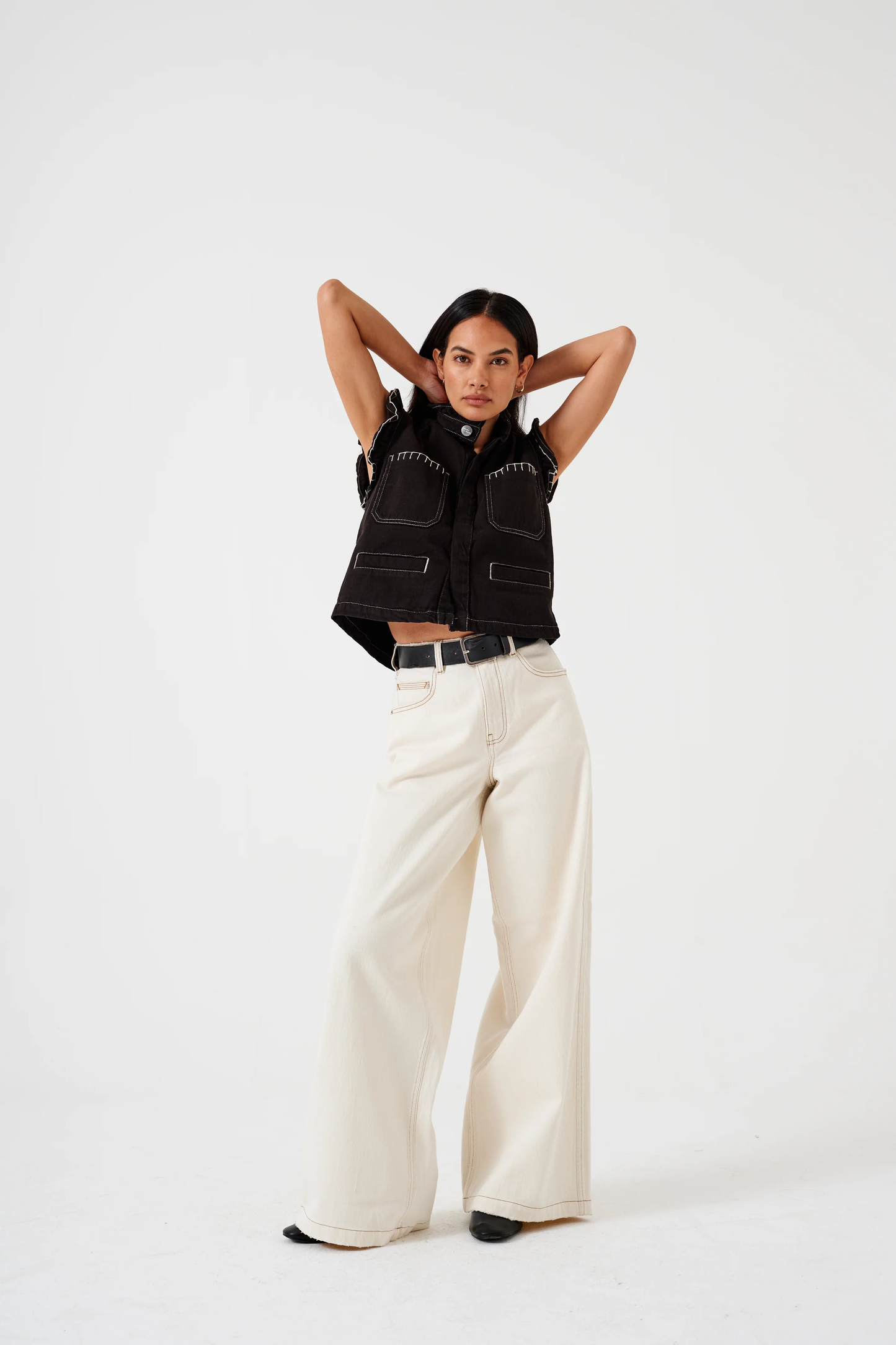 Seventy + Mochi Bay Jean in Ecru