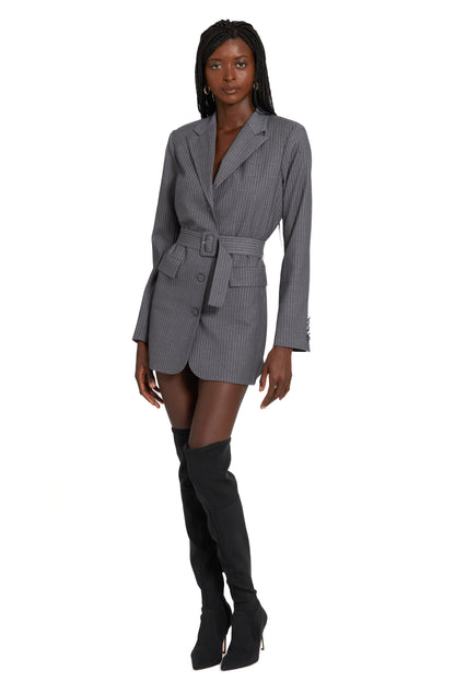 Amanda Uprichard Meritt Blazer in Pinstripe
