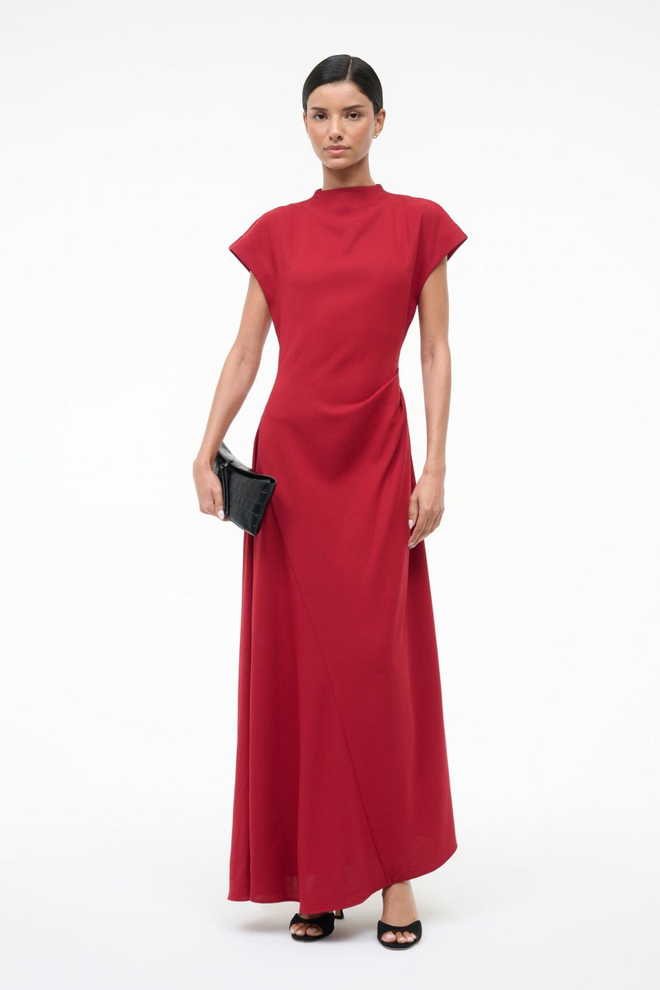 Staud Zaya Dress in Pomegranate