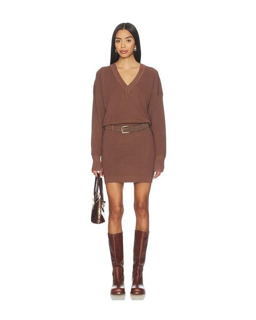 Sovere Venice Sweater Dress in Mocha