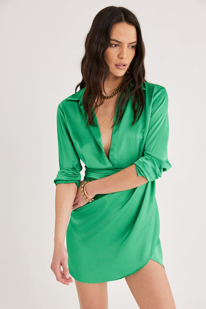 RUMER ALLEGRA SHIRT DRESS