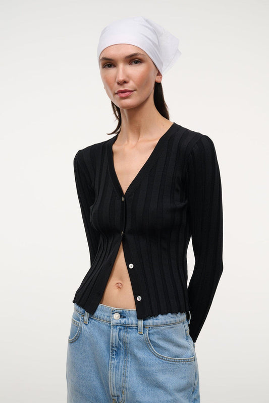 STAUD Ezra Cardigan - Black