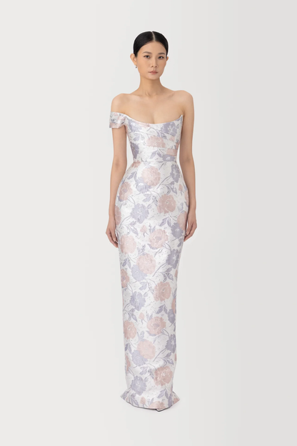 Sau Lee Jackson Brocade Gown