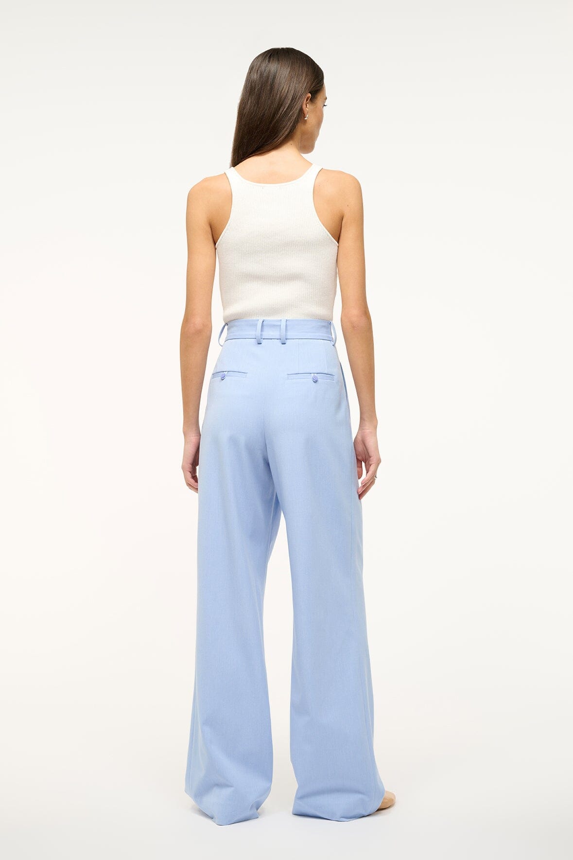 Staud Luisa Pant Periwinkle