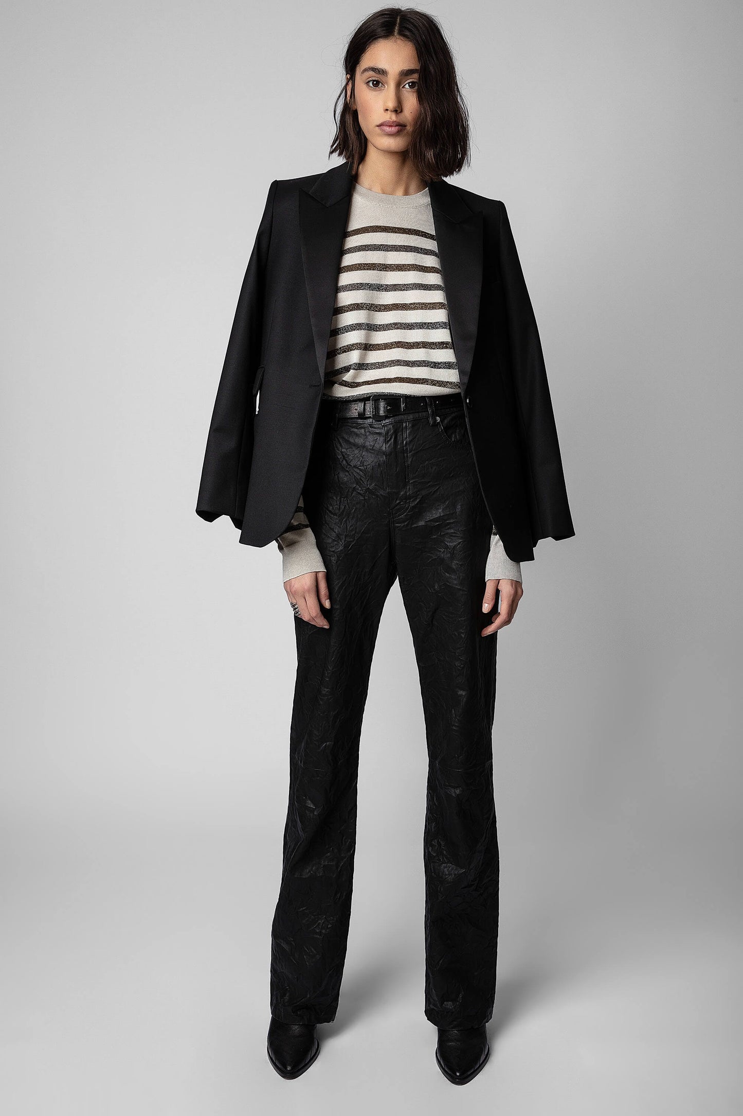 Lurex Striped Sweater