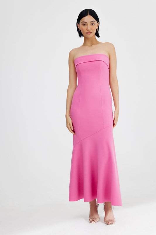 Significant Other Quinn Strapless Dress- Pop Pink