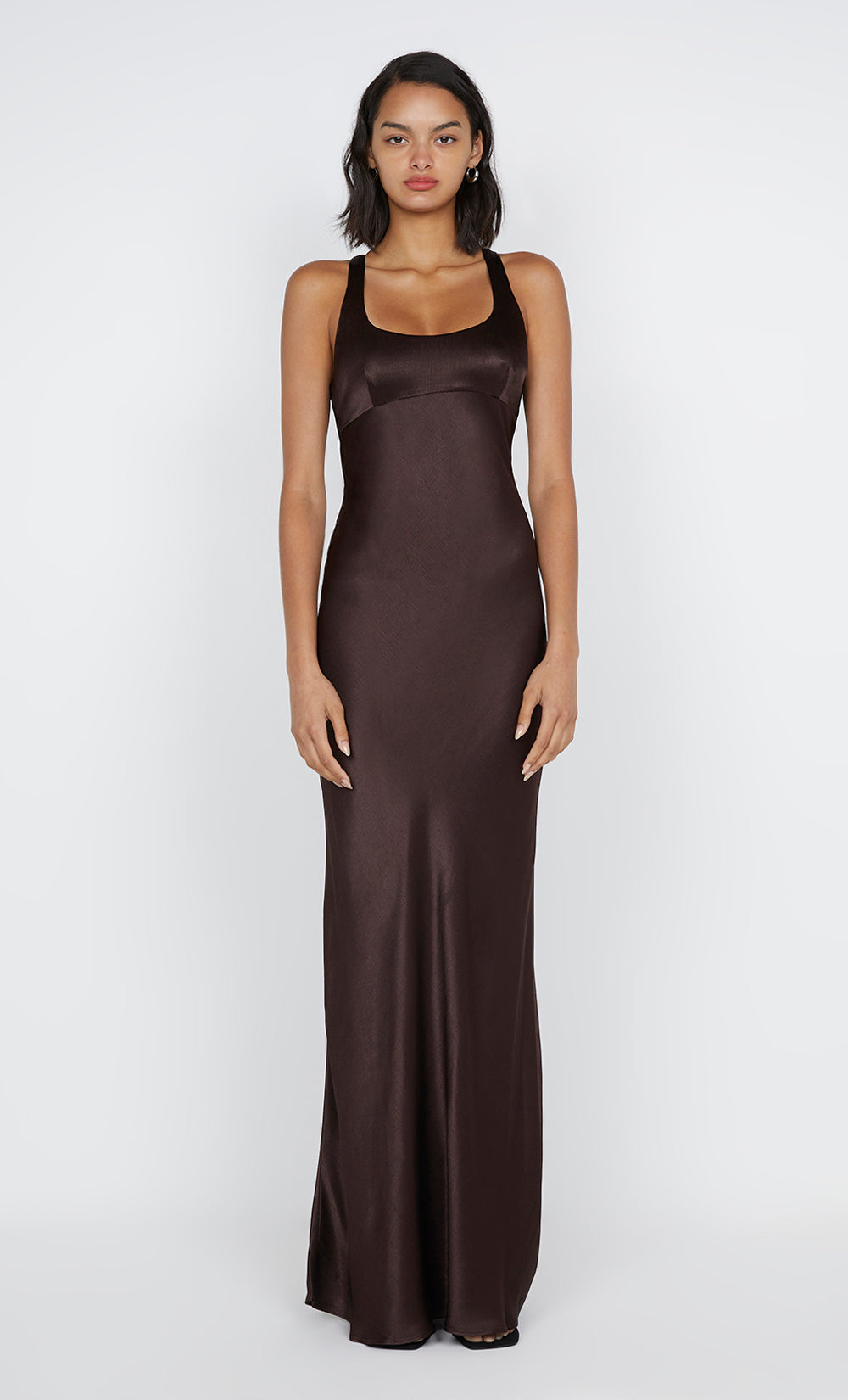 Maxina Crossover Dress in Dark Chocolate - BEC + BRIDGE 6 Maxina Crossover Dress in Dark Chocolate - BEC + BRIDGE 6