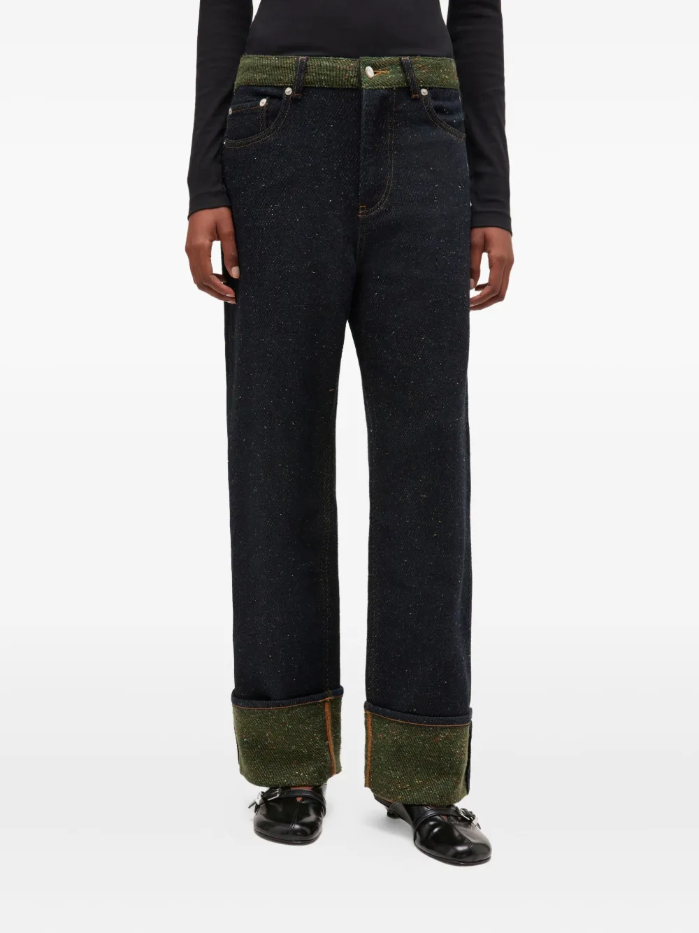 Ganni Melange Twill Denim Jeans