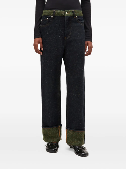 Ganni Melange Twill Denim Jeans