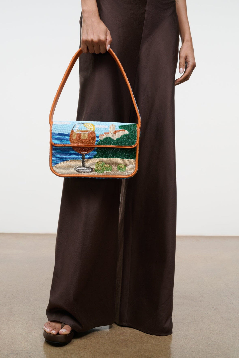 STAUD Tommy Beaded Bag - Sunset Spritz