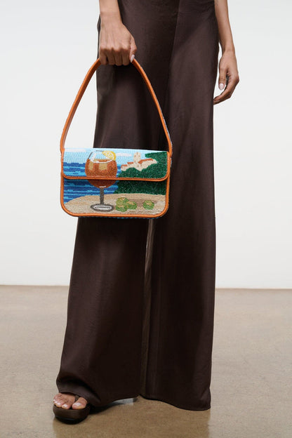 STAUD Tommy Beaded Bag - Sunset Spritz