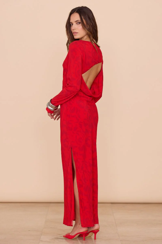 Sovere EMBER LONG SLEEVE DRESS - CHILLI
