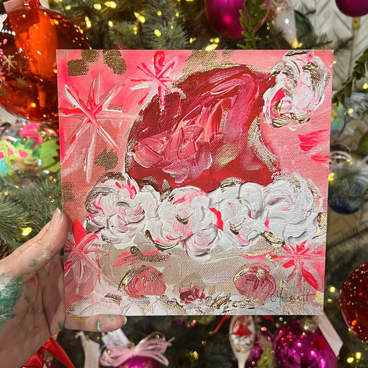 Neon Santa Print