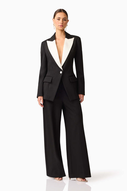 Elliatt Leonie Wide Leg Pants In Black