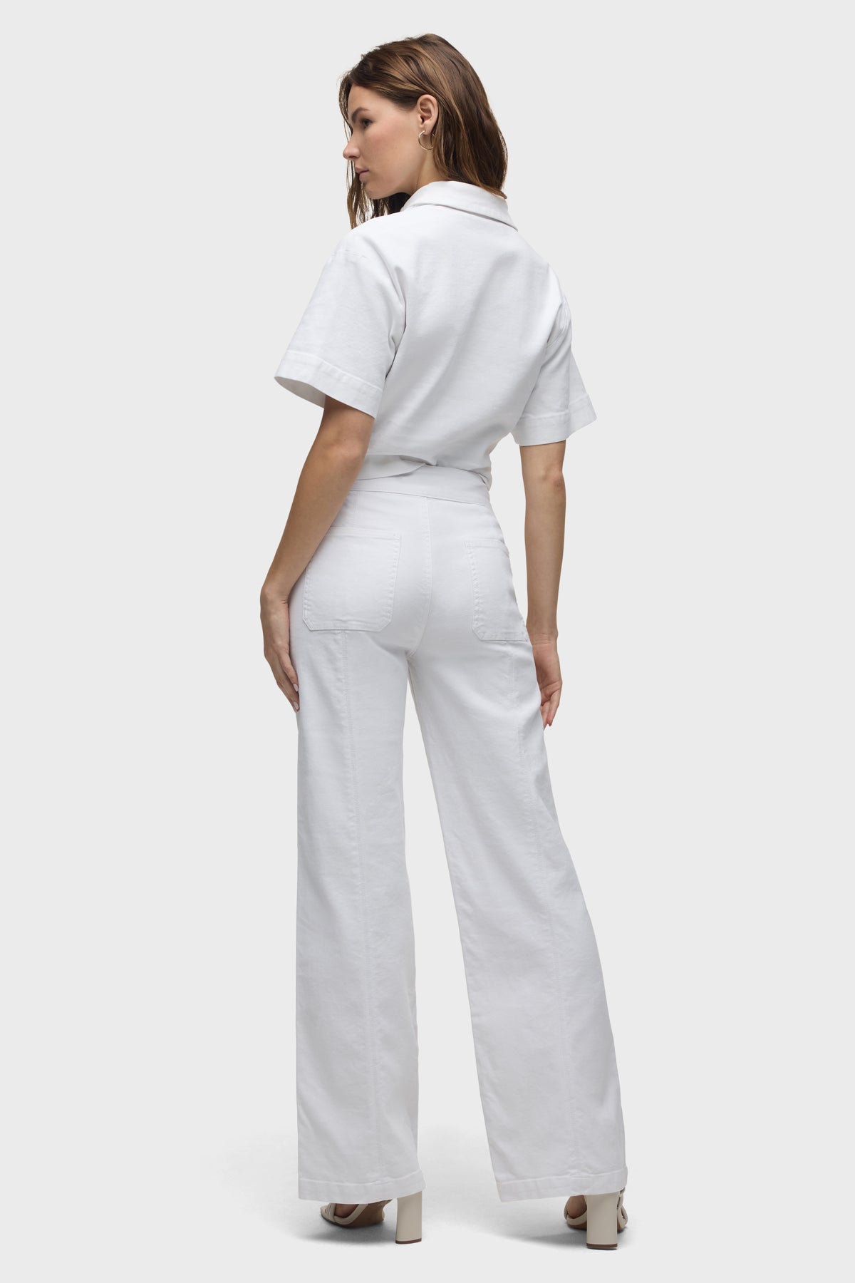 Hudson Tie Waist Pintucked Trouser Pant