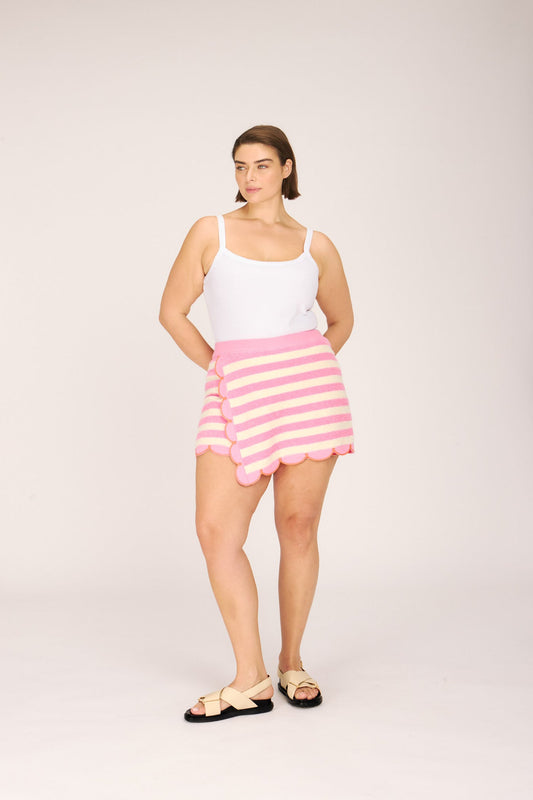 Rachel Antonoff Cupcake Short - Pink Towel Stripe