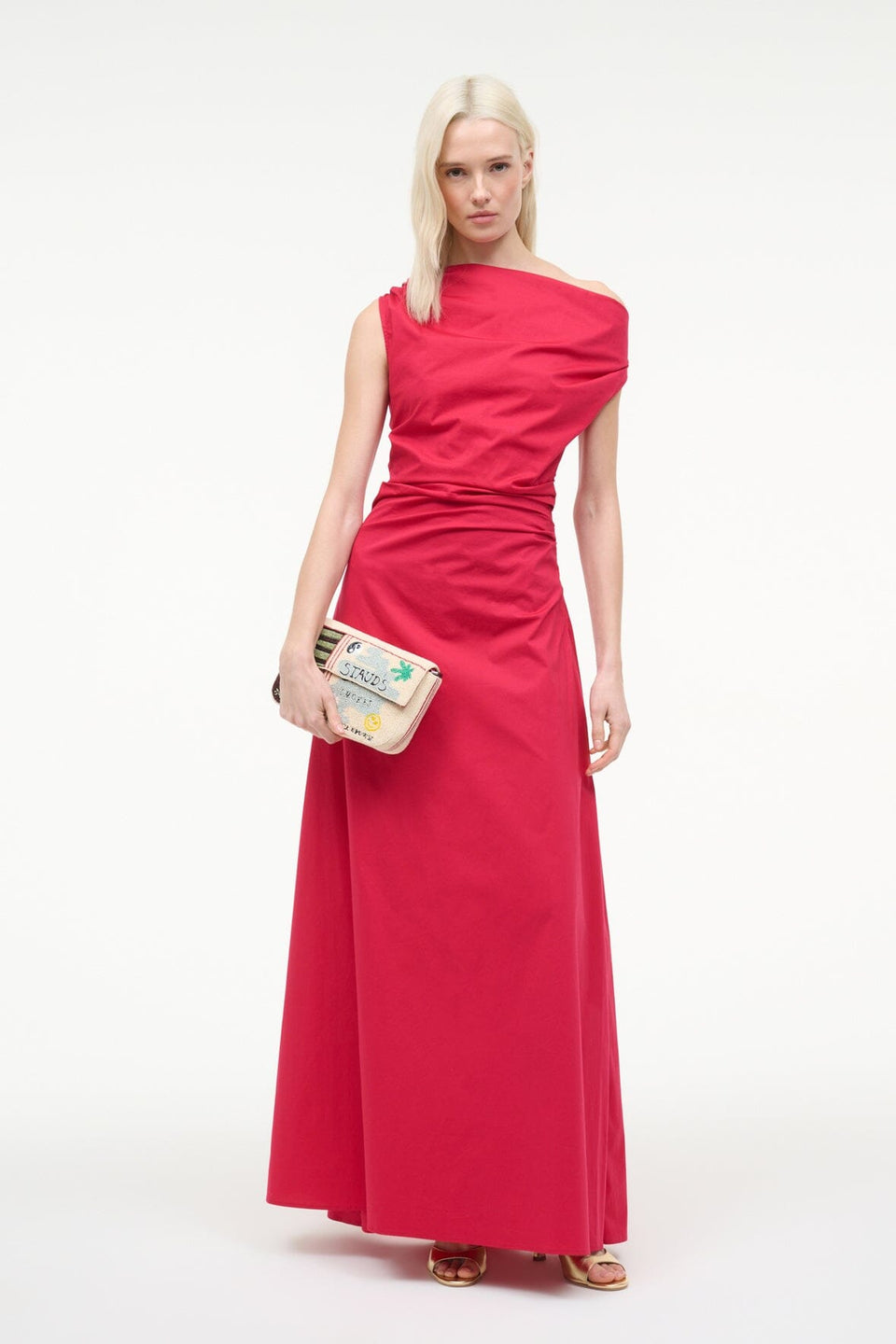 STAUD Phare Maxi Dress - Cherry