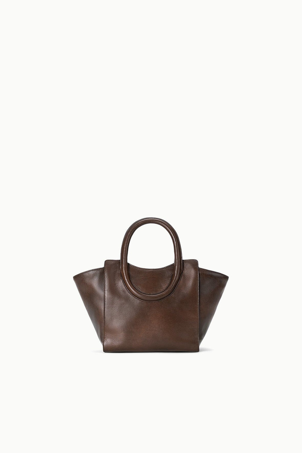 STAUD Maude Mini Tote Espresso Distressed