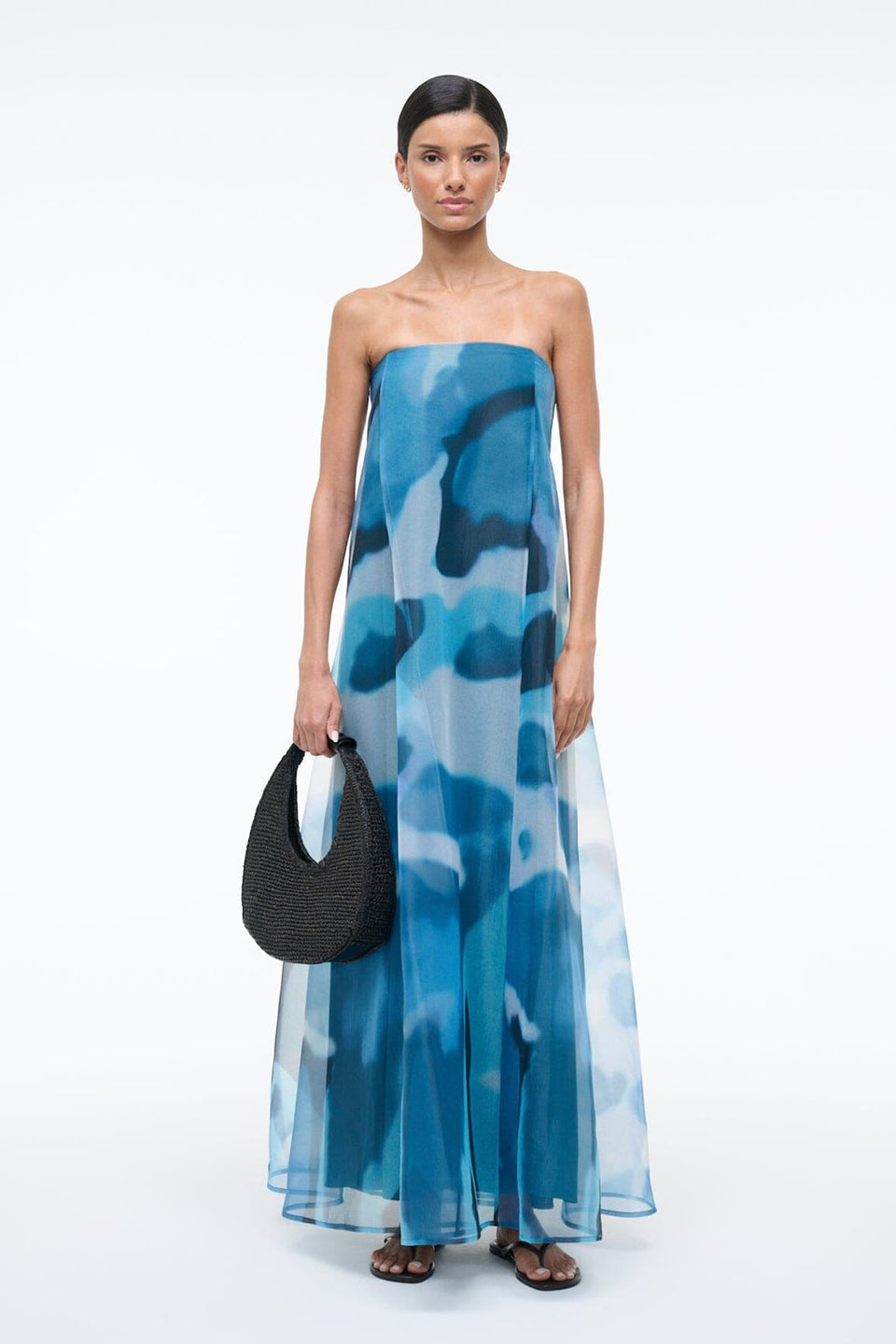 STAUD Allyson Dress Blue Haze