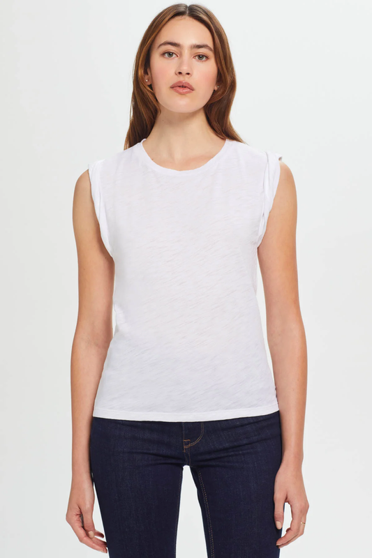 GOLDIE ROLLED SLEEVE TEE