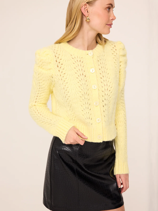 KITRI Matilda Lemon Knit Cardigan