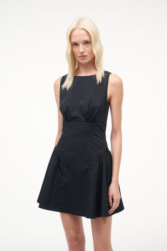 STAUD Gwen Mini Dress - Black