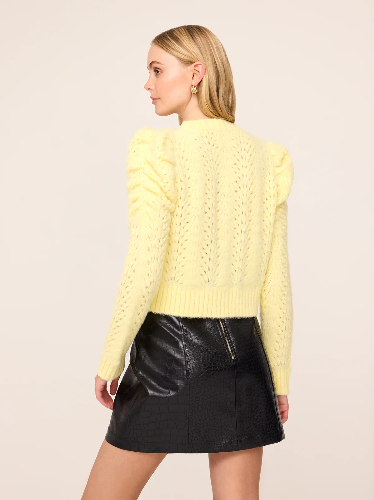 KITRI Matilda Lemon Knit Cardigan