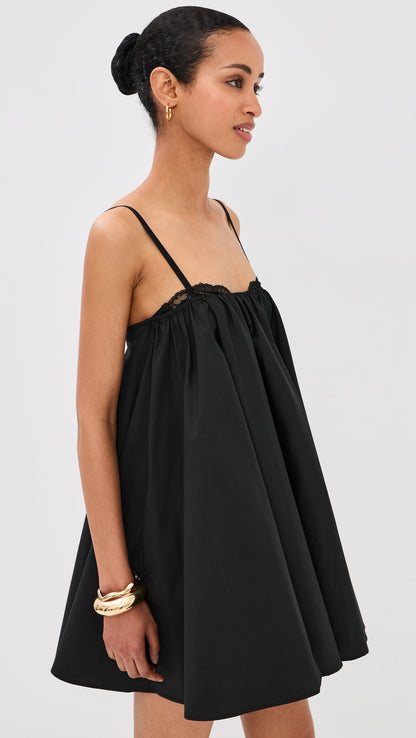 STAUD Cecily Mini Dress - Black